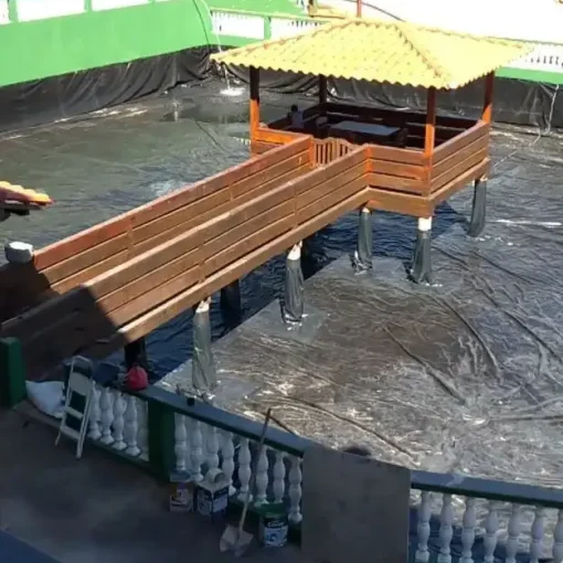 Revestimiento de presa de HDPE para tanque de agua de estanque de peces Geomembrana para cultivo de estanques de peces - Imagen 7